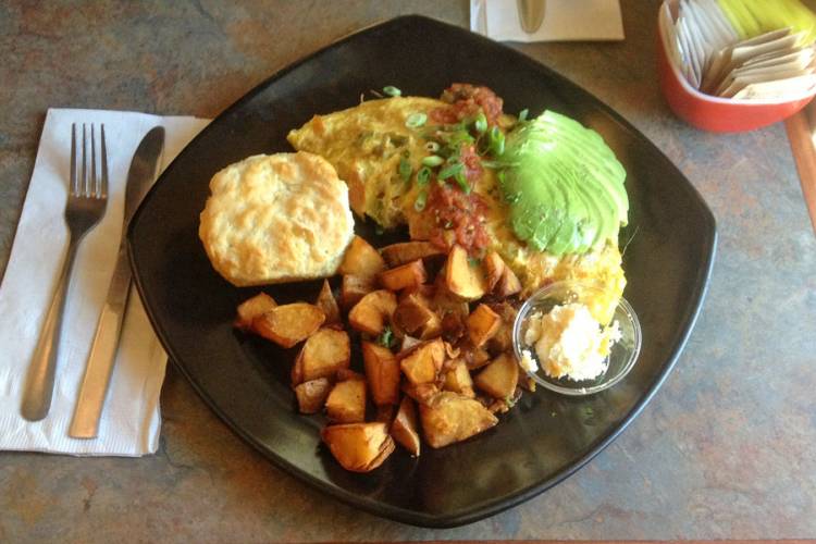 Breakfast plate from Blue Hen in St. Augustine