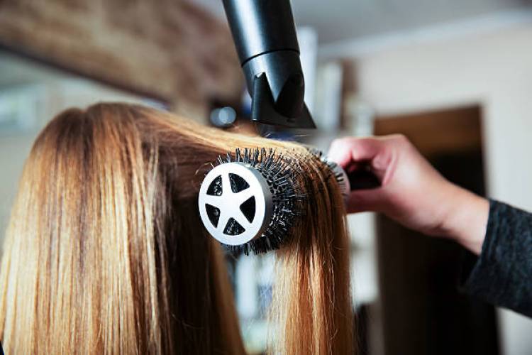 Woman getting hair done in St. Augustine Salon