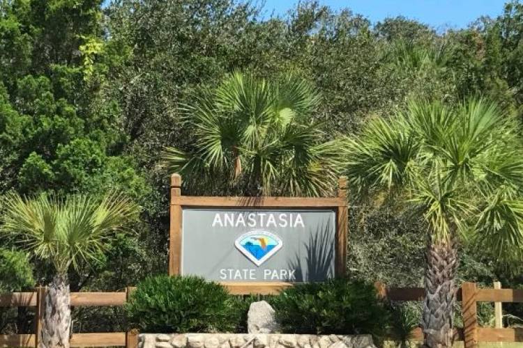 Sign of St. Anastasia State Park