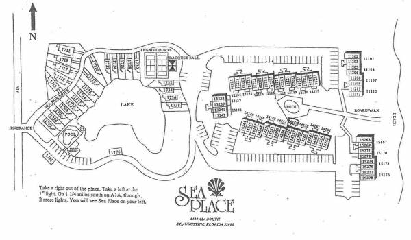 Sea Place in St Augustine Map Sea Place in St Augustine Map
